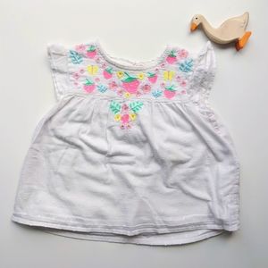 18-24 month Baby Boden Embroidered Top